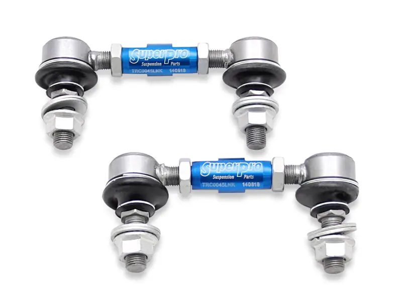 SuperPro 1997 Chevrolet Corvette 0 Front HD Adjustable End Link Set (12mm Studs 100mm-120mm Length) Don’t Miss Out