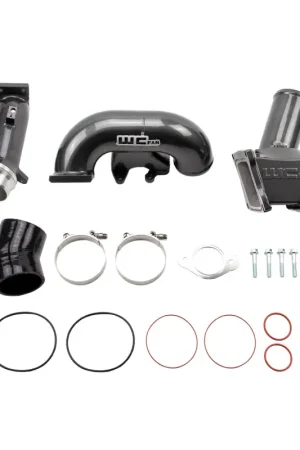 Price Cut Wehrli 2006-2007 LBZ Duramax High Flow 3in Y-Bridge Kit- Gloss Black