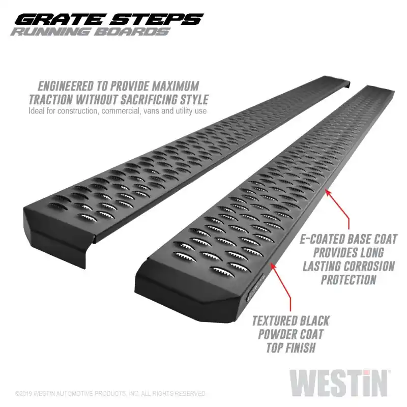 Westin Grate Steps Running Boards 90 in - Textured Black Sale