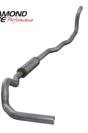 Diamond Eye KIT 4in Turbo Back SGL AL: 4-WHEEL DRIVE ONLY 89-93 DODGE CUMMINS 5.9L Same Day Shipping