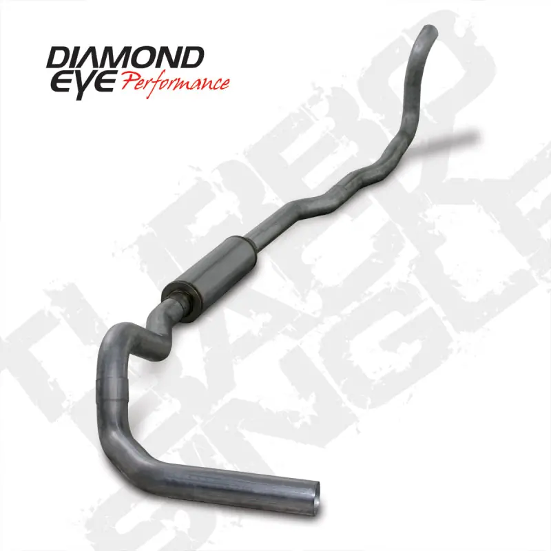 Diamond Eye KIT 4in Turbo Back MRP SGL SS DDG4X4 89-93 Dodge 5.9L Cummins 2500/3500 No Muffler Low Price