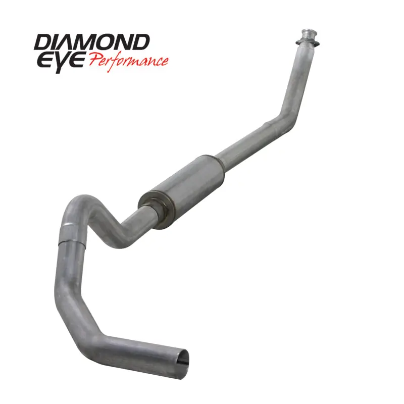 Limited Offer Diamond Eye KIT 4in Turbo Back SGL AL: 98.5-02 DODGE CUMMINS 5.9L