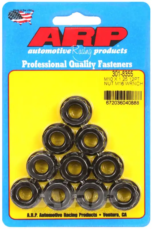 ARP M10 x 1.25 (5) 12-Point Nut Kit (Pack of 10) Exclusive Offer