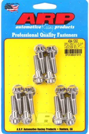 Last Chance ARP Chevy SBC/GenIII LS 3/8in Flange SS 12pt Header Bolt Kit