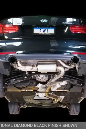 Genuine AWE Tuning BMW F3X 335i/435i Touring Edition Axle-Back Exhaust - Chrome Silver Tips (90mm)