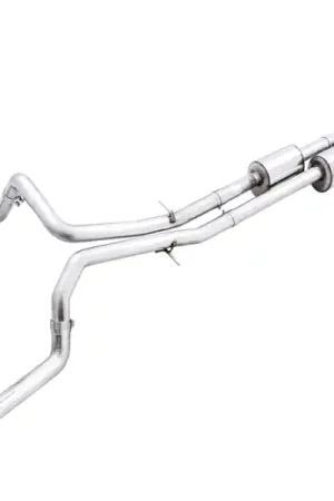 AWE Tuning 22-23 GMC Sierra 1500 AT4X 6.2L 0FG Catback Split Dual (Flat Bumper) - Bashguard(No Tips) Fan Favorite