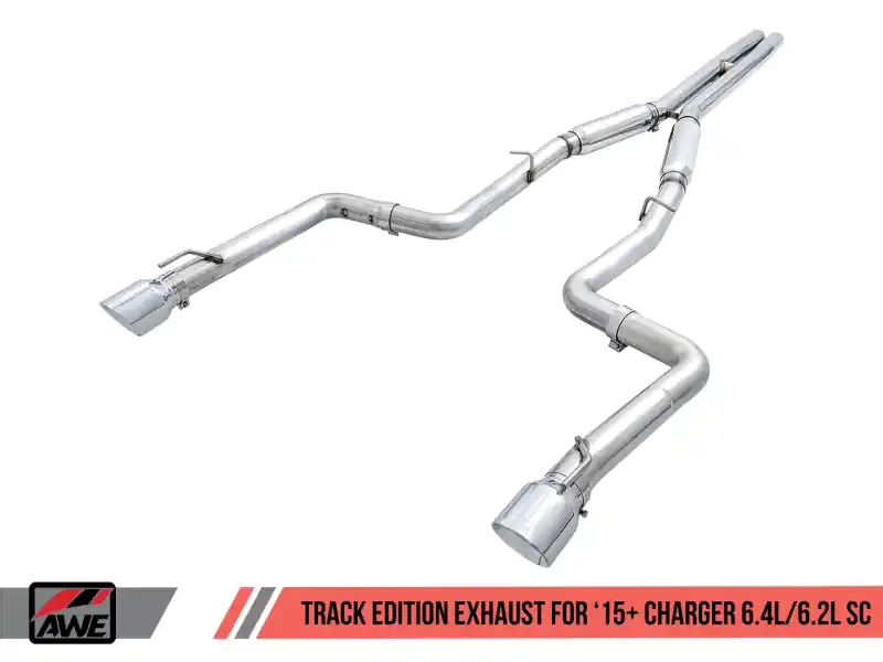AWE Tuning 2015+ Dodge Charger 6.4L/6.2L Supercharged Track Edition Exhaust - Chrome Silver Tips Bulk Order