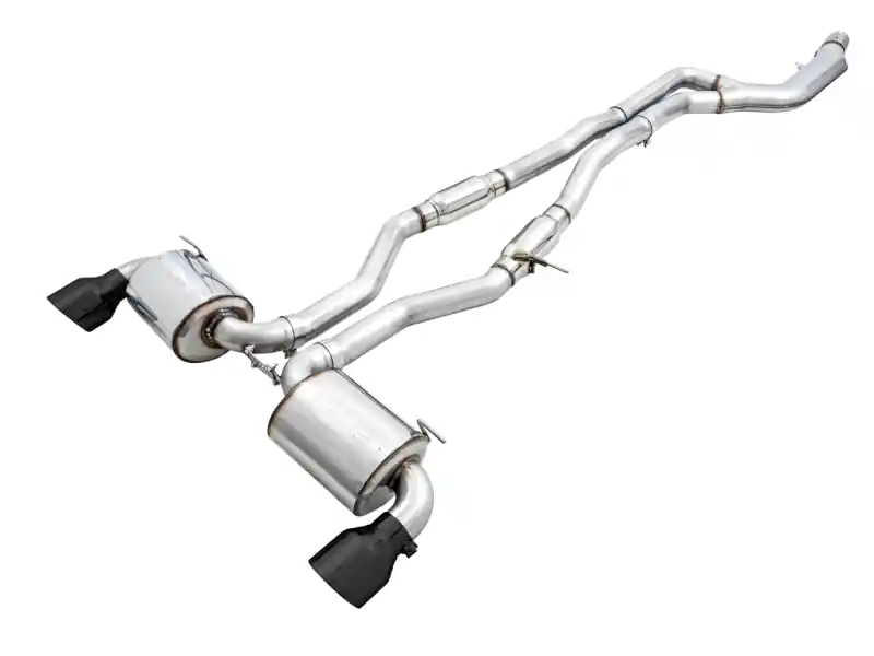 AWE 2020 Toyota Supra A90 Resonated Touring Edition Exhaust - 5in Diamond Black Tips Markdown