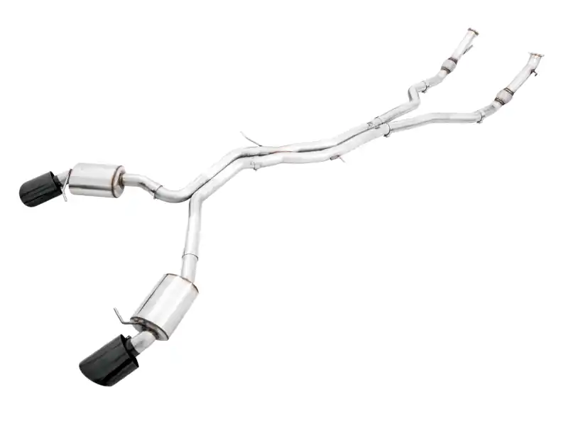 AWE Tuning Audi B9.5 RS5 Sportback Non-Resonated Touring Edition Exhaust - RS-Style Diamond Blk Tips Sale