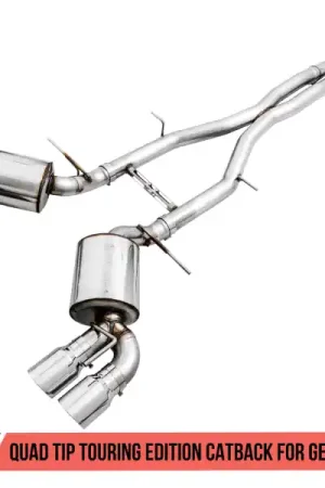 One Day Deal AWE Tuning 16-19 Chevy Camaro SS Res Cat-Back Exhaust -Touring Edition (Quad Chrome Silver Tips)