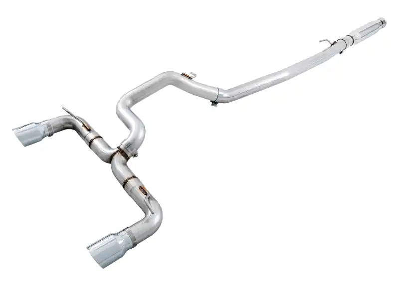 Secure Checkout AWE Tuning Ford Focus RS Track Edition Cat-back Exhaust - Chrome Silver Tips