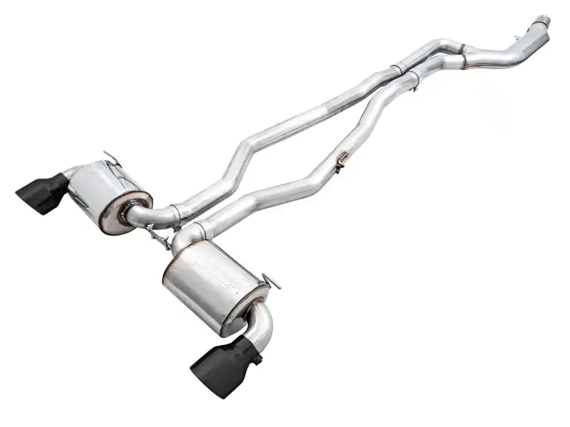 Factory Price AWE 2020 Toyota Supra A90 Non-Resonated Touring Edition Exhaust - 5in Diamond Black Tips