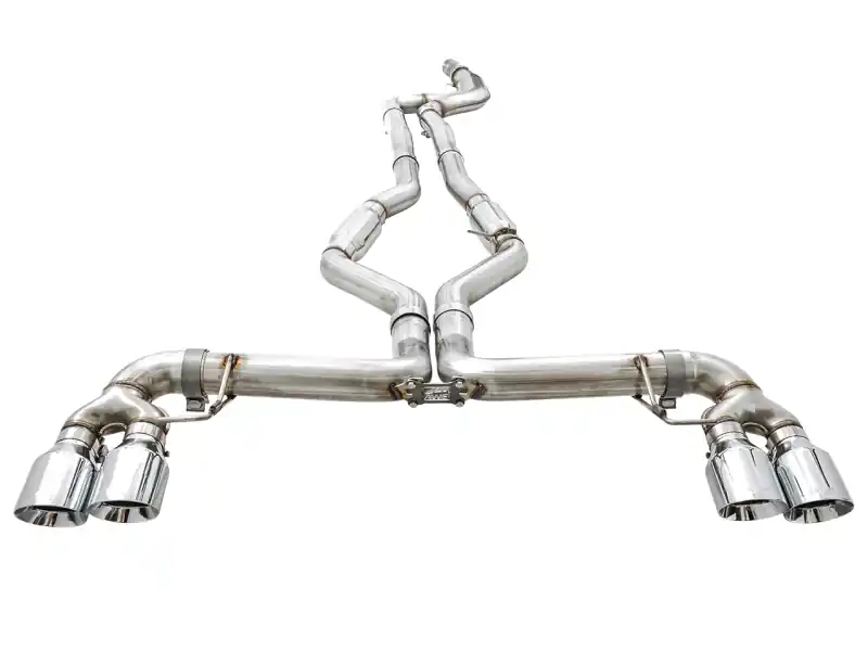 AWE Tuning 2019+ BMW M340i (G20) Track Edition Exhaust - Quad Chrome Silver Tips Super Sale