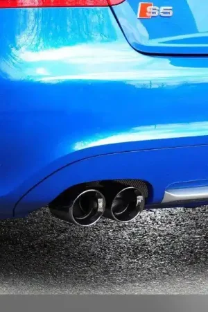 AWE Tuning Audi B8 S5 4.2L Track Edition Exhaust System - Diamond Black Tips Last Chance