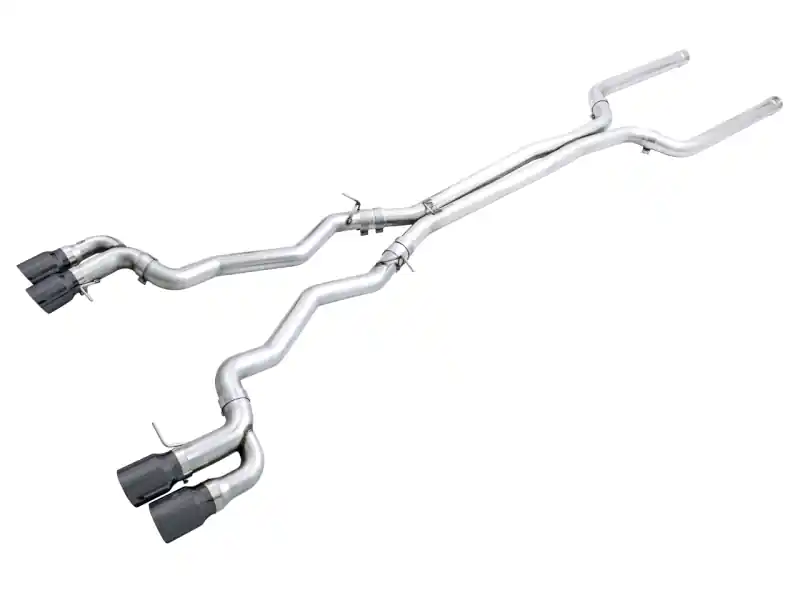 AWE Tuning 18-19 BMW M5 (F90) 4.4T AWD Cat-back Exhaust - Track Edition (Diamond Black Tips) Warranty Included