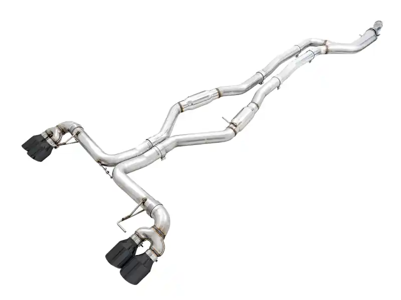 Secure Checkout AWE Tuning 2019+ BMW M340i (G20) Track Edition Exhaust - Quad Diamond Black Tips