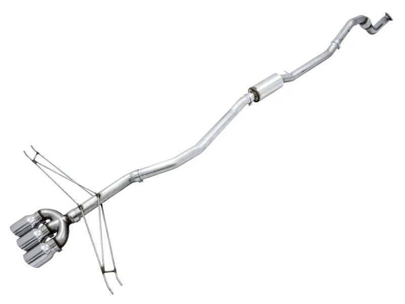 AWE Tuning 2016+ Honda Civic Si Track Edition Exhaust w/Front Pipe & Triple Chrome Silver Tips Crafted