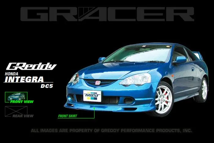 GReddy 02-04 Acura RSX Urethane Front Lip Spoiler ** Must ask/call to order** Luxury
