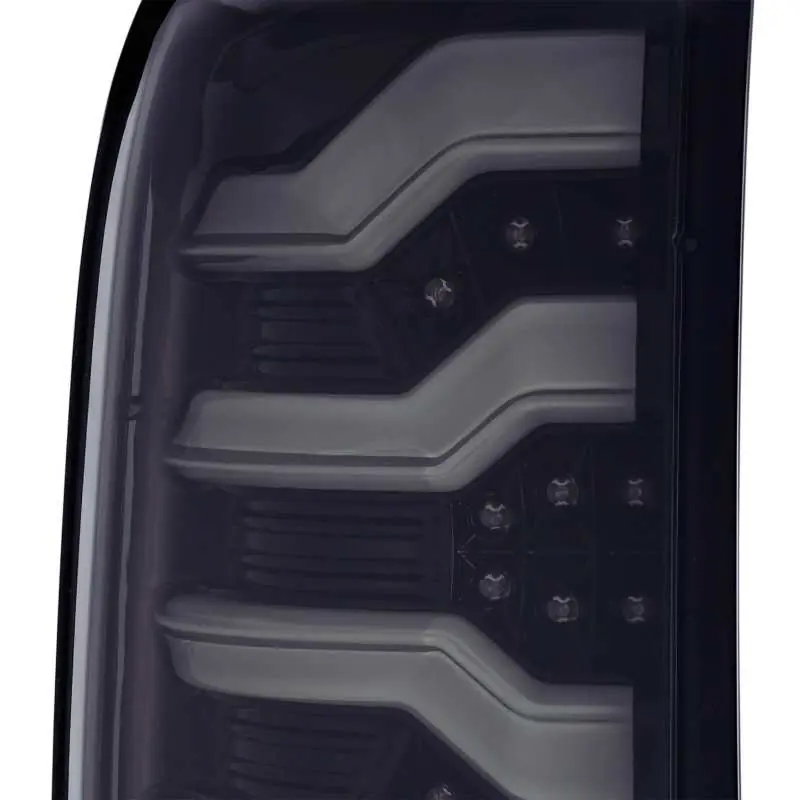 Genuine AlphaRex 14-18 Chevrolet Silverado 1500 PRO-Series LED Tail Lights Jet Black