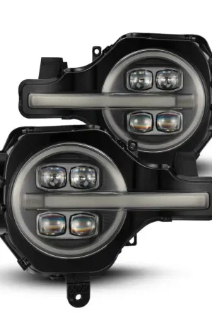 AlphaRex 21-23 Ford Bronco NOVA LED Projector Headlights Black Big Sale