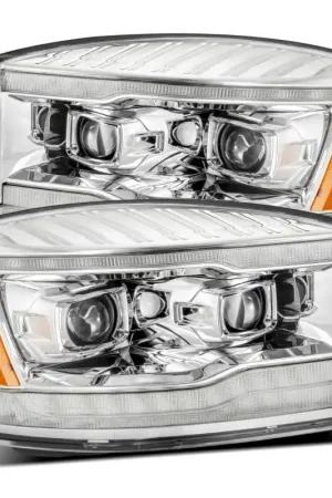 Weekend Sale AlphaRex 06-08 Dodge Ram 1500HD PRO-Series Projector Headlights Plank Style Chrome w/Seq Signal/DRL