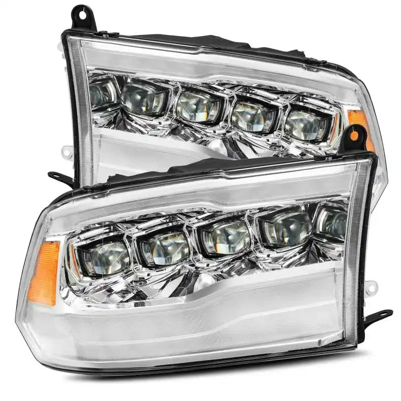 AlphaRex 09-18 Dodge Ram 1500HD NOVA LED Projector Headlights Plank Style Design Chrome w/DRL Editor’s Pick