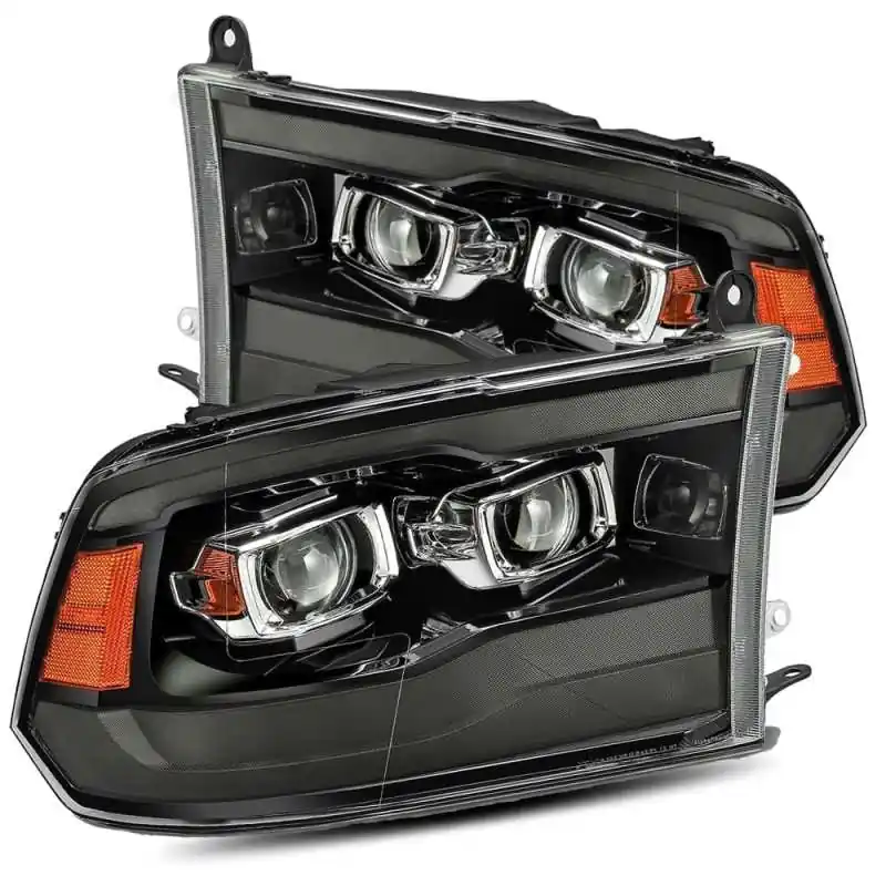 Big Sale AlphaRex 09-18 Dodge Ram 1500HD PRO-Series Proj Headlights Plank Style Black w/Seq Signal/Smoked DRL