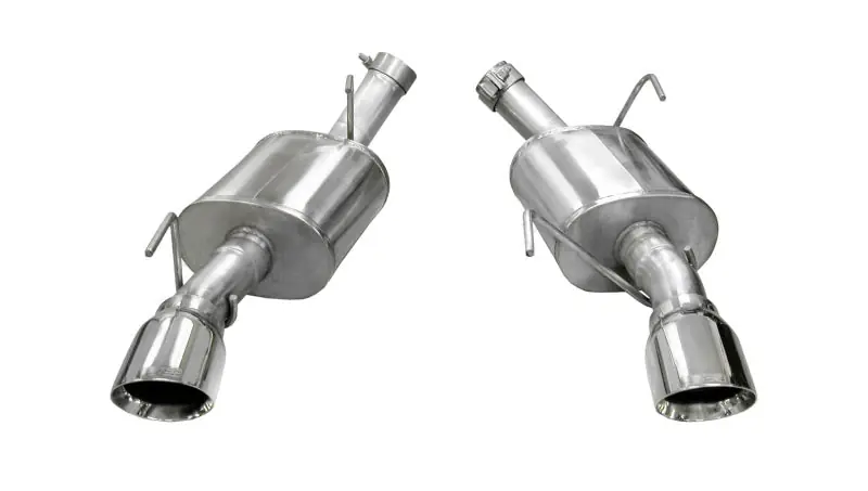 Corsa 2005-2010 Ford Mustang Shelby GT500 5.4L V8 Polished Xtreme Axle-Back Exhaust Modern