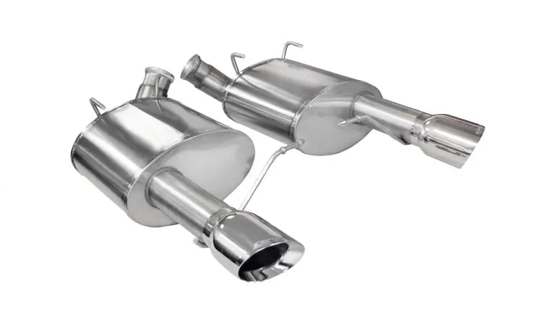 Exclusive Corsa 2011-2014 Ford Mustang GT/Boss 302 5.0L V8 Polished Xtreme Axle-Back Exhaust
