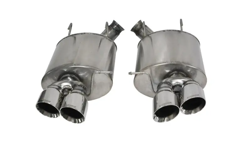Viral Corsa 2013-2014 Ford Mustang Shelby GT500 5.8L V8 Polished Sport Axle-Back Exhaust