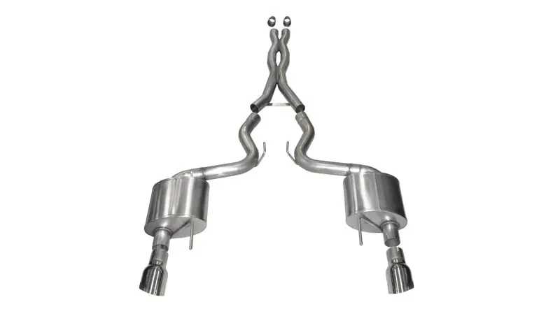 Hot Deal Corsa 2015-2017 Ford Mustang GT 5.0 3in Cat Back Exhaust Polish Dual 4.5in Tip (Xtreme)