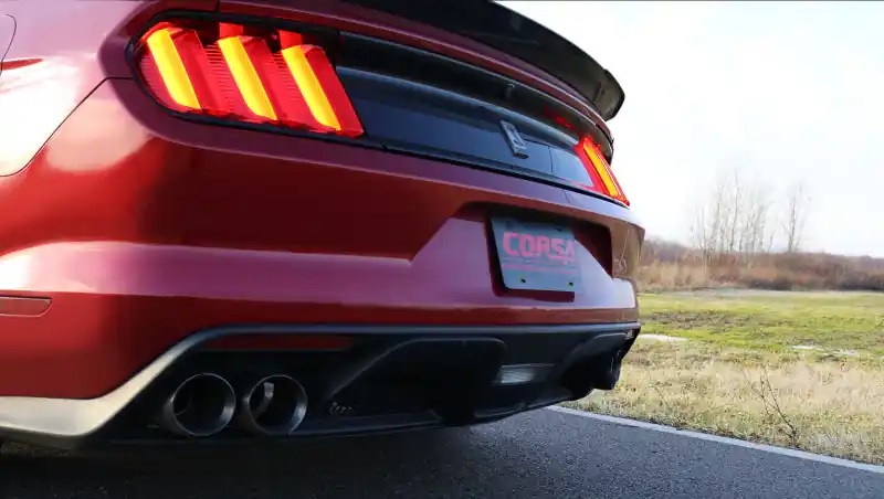 Corsa 2015-2020 Ford Mustang GT350 3in Double X Pipe Exhaust Crafted