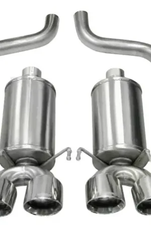 Corsa 2005-2007 Chevrolet Corvette C6 6.0L V8 Polished Xtreme Axle-Back Exhaust No Minimum Order