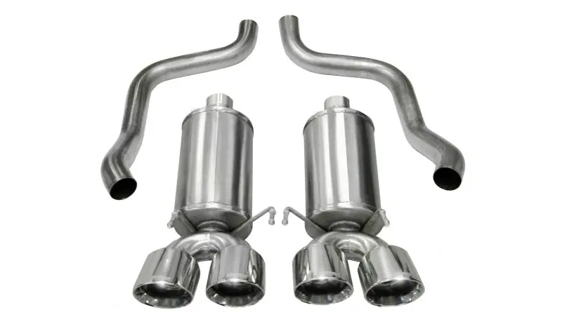 Corsa 2009-2013 Chevrolet Corvette C6 6.2L V8 Polished Xtreme Axle-Back Exhaust Authentic
