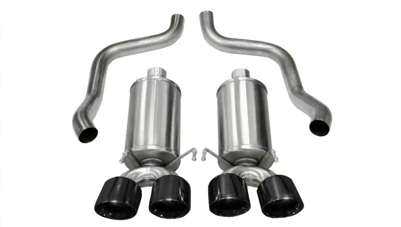 Corsa 2009-2013 Xtreme Axle-Back Exhaust w/Dual Black 3.5in Tips 09-13 Chevrolet Corvette C6 6.2L V8 Big Sale