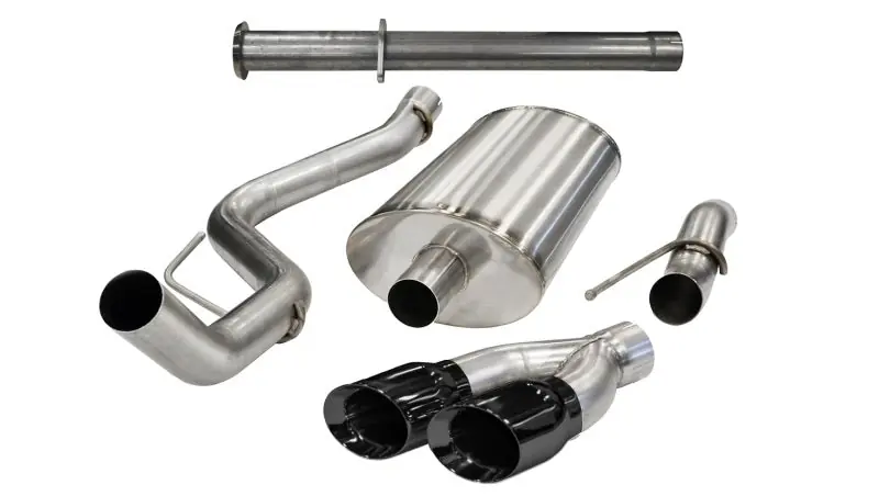 Corsa 2011-2014 Ford F-150 Raptor 6.2L V8 145in Wheelbase Black Xtreme Cat-Back Exhaust Bargain