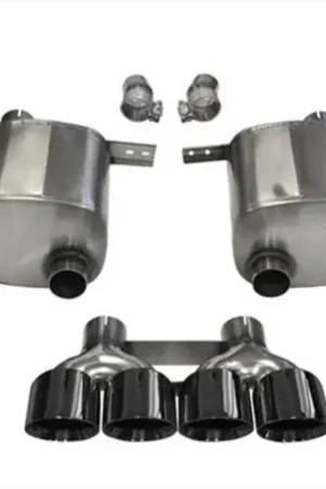 Corsa 14-19 Chevy Corvette C7 Coupe 6.2L V8 AT/MT 2.75in Valve-Back Dual Rear Exit Black Xtreme Exht Buy Direct