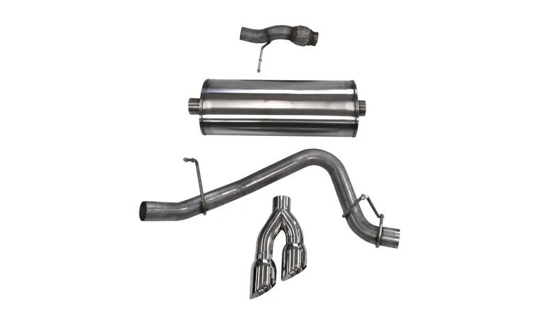 Corsa 2015-2020 Chevy Tahoe/GMC Yukon Cat-Back Exhaust Sport 3in Single Side Twin Polished 4in Tips Cheap