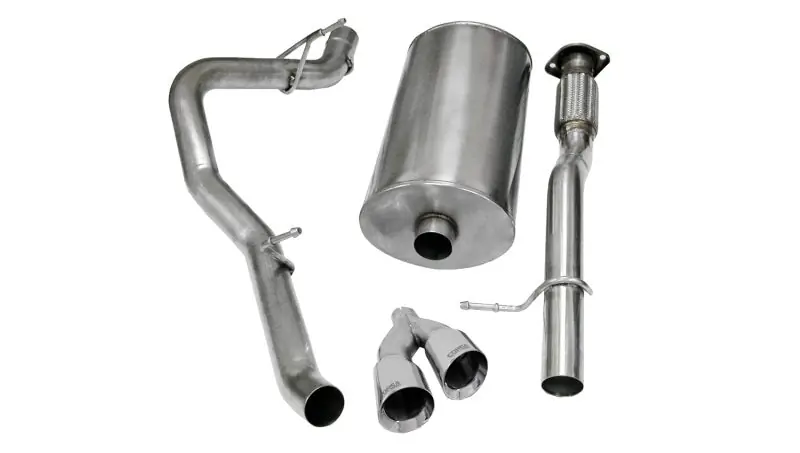 Corsa 2009-2013 Chevrolet Suburban 1500 5.3L V8 Polished Sport Cat-Back Exhaust Grab Now