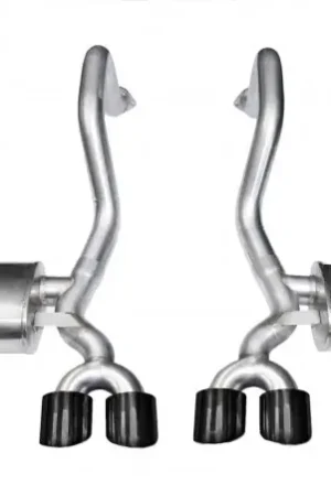 Corsa 1997-2004 Chevrolet Corvette C5 Z06 5.7L V8 Black Xtreme Axle-Back Exhaust Worldwide Shipping