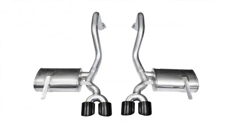 Corsa 1997-2004 Chevrolet Corvette C5 Z06 5.7L V8 Black Xtreme Axle-Back Exhaust Worldwide Shipping