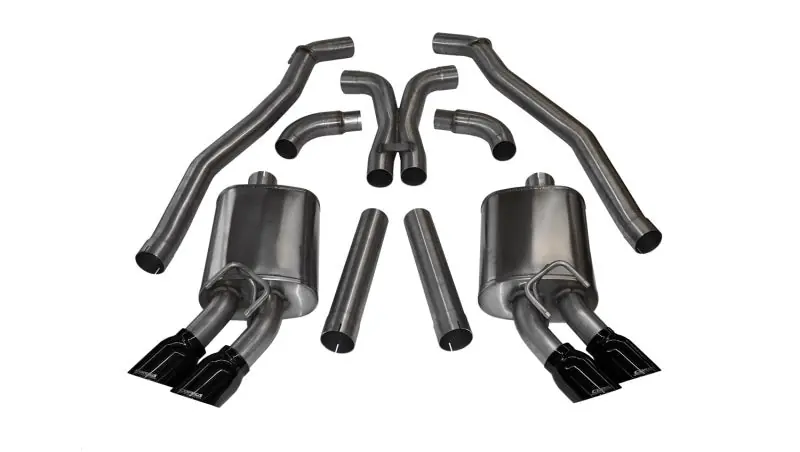 Discount Corsa 2012-2015 Chevrolet Camaro Coupe ZL1 6.2L V8 Black Sport Cat-Back + XO Exhaust