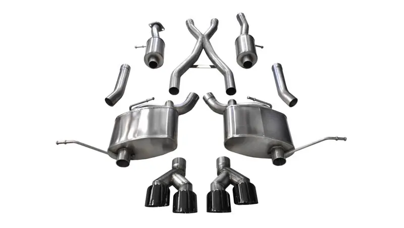 Reduced Price Corsa 2014-2021 Jeep Grand Cherokee Summit Edition Black 2.5in Dual Rear Exit Cat-Back Exhaust