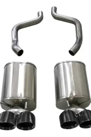 Corsa 2005-2007 Chevrolet Corvette (C6) 6.0L/6.2L Black Xtreme Axle-Back Exhaust w/4.5in Tips Last Chance