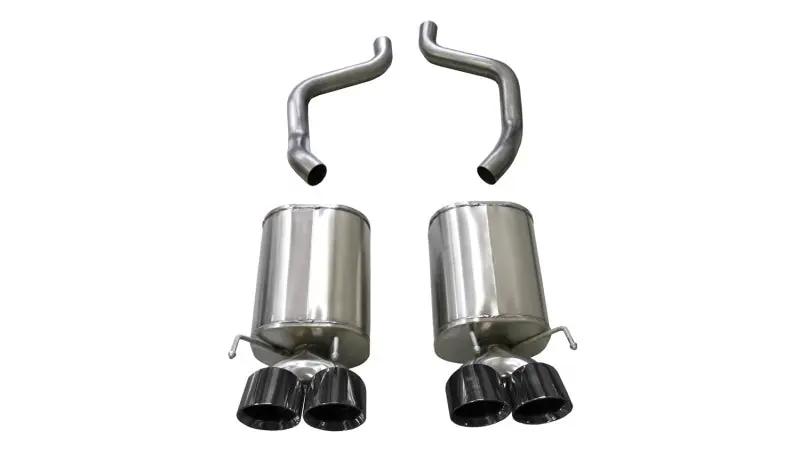 Corsa 2005-2007 Chevrolet Corvette (C6) 6.0L/6.2L Black Xtreme Axle-Back Exhaust w/4.5in Tips Last Chance