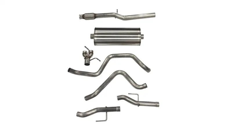 Corsa 2019-2025 Chevy Silverado 5.3L Crew Cab 3in Cat-Back Dual Rear Exit w/ Polished Tip Express Delivery