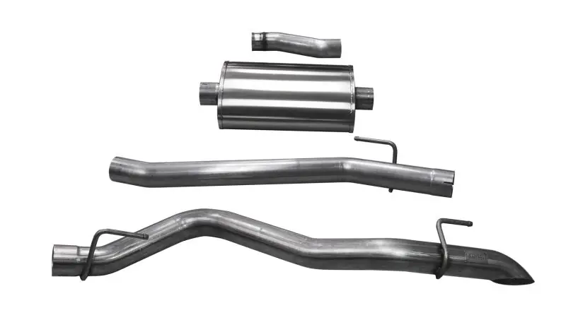 Direct From Factory Corsa 2020-2025 Jeep Gladiator JT 3.0in Cat-Back Single Side Exit w/ Turn Down Tip