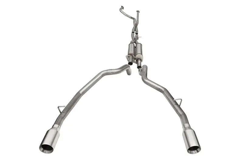 Premium Corsa 2021-2024 Dodge Ram TRX Crew Cab Xtreme Catback Exhaust Dual Rear Satin Tip