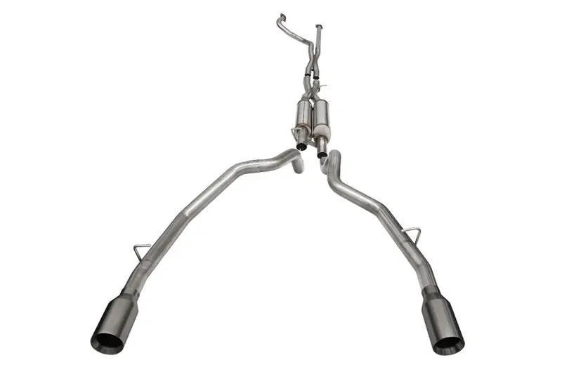 Corsa 2021-2024 Dodge Ram TRX Crew Cab Xtreme Catback Exhaust Dual Rear Gunmetal Tip Don’t Miss Out