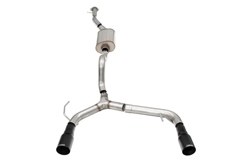 Shop Now Corsa 21-25 Ford Bronco 2.3L 4-Door 2.75in Cat-Back Dual Rear Exhaust w/ 4in Straight-Cut Black Tips